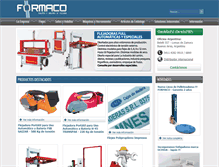 Tablet Screenshot of formaco.com.ar